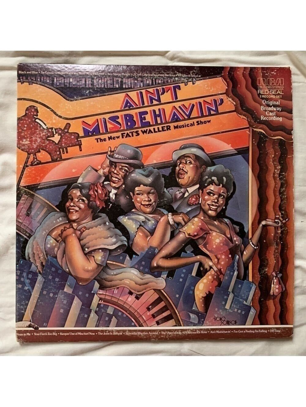 Vintage 1978 RCA 2 Record Set Original Broadway Cast Recording Ain't Misbehavin' - Picture 3 of 7